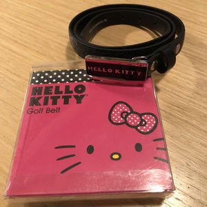 Hello Kitty Embossed Golf Belt with original box